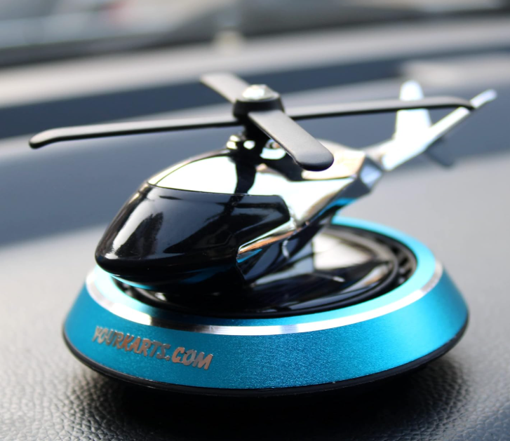 Car Dashboard Solar Helicopter